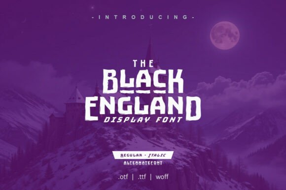 Black England Font for Bold Business Branding