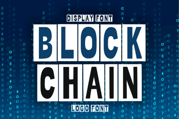 Blockchain Font: A Modern Display Type for Bold Branding