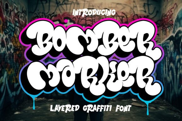 Bomber Marker Display Font for Web Design