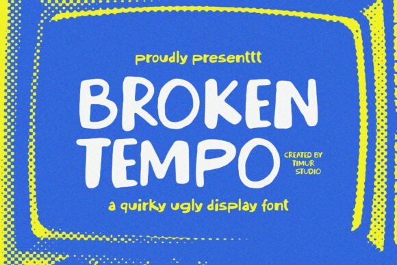 Broken Tempo: A Quirky Display Font for Web Design