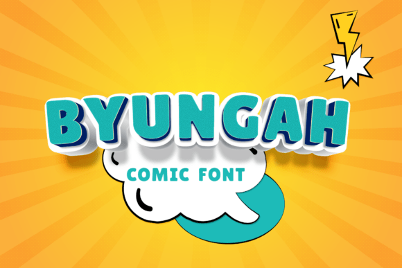 Byungah Comic Display: The Bold Typeface for Viral Campaigns