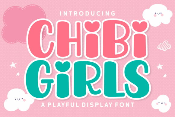 Chibi Girls Font for Playful Craft Designs