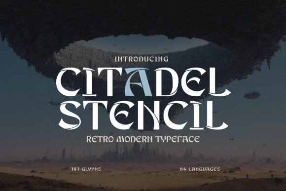 Citadel Stencil Font for Bold Business Branding