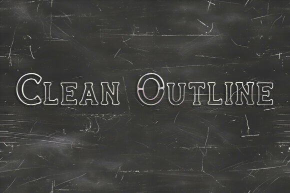 Clean Outline: The Modern Display Font for Crafters