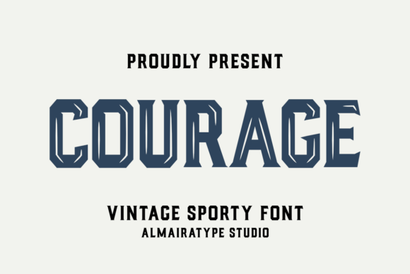 Courage Font: Bold Vintage Style for Crafters