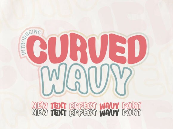 Curved Wavy: The Ultimate Retro Display Font for Modern Designers