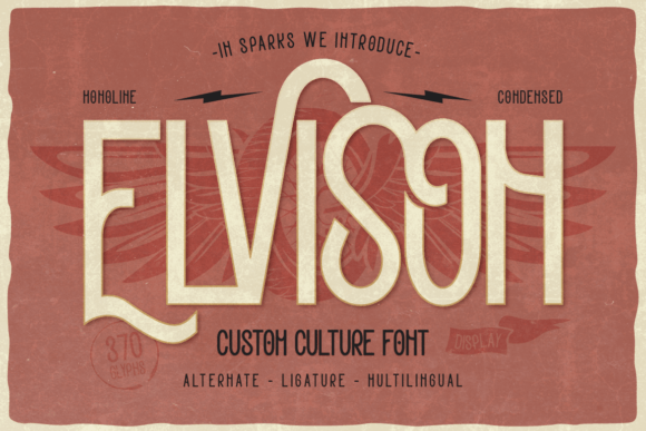 Elvison: A Classic American Display Font