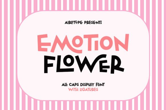 Emotionflower Typeface for Playful Branding
