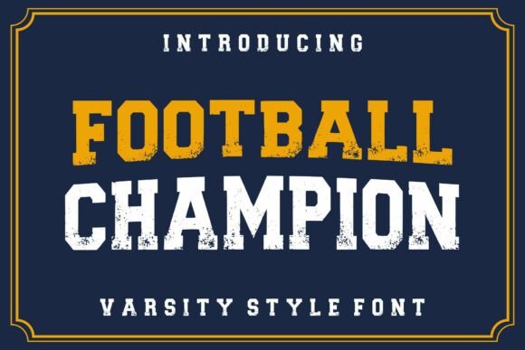 Footballchampion Regular: A Bold Typeface for Makers