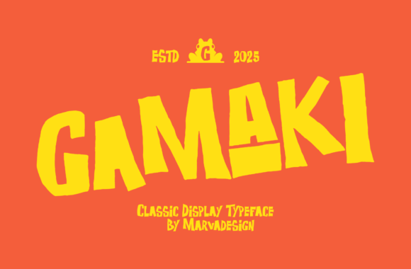 Gamaki: A Playful Display Font for Bold Brands