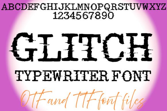 Glitch Typewriter Font for Bold Branding