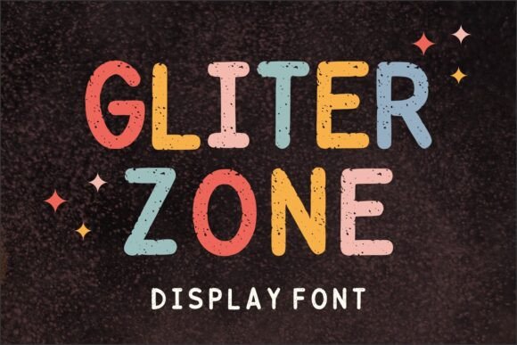 Gliter Zone: A Playful Display Font for Campaigns