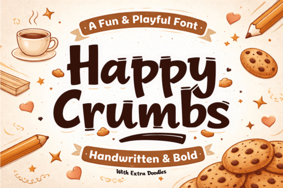 Happy Crumbs Typeface Review for Designers