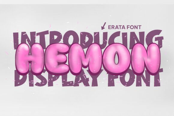 Hemon: The Bubble Display Font for Small Business Branding