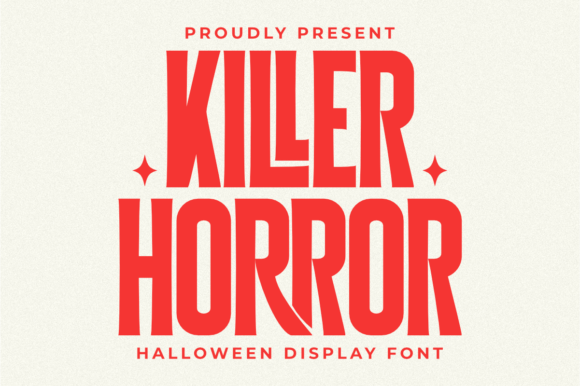Killer Horror Typeface for Spooky Editorial Design