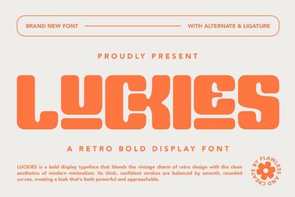 Luckies Typeface for Bold Retro Branding