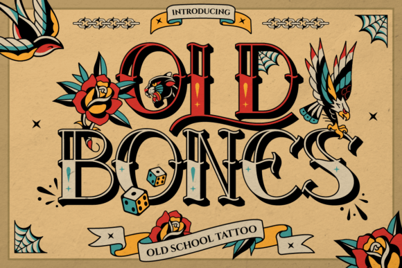 Old Bones: A Bold Display Font for Editorial Design