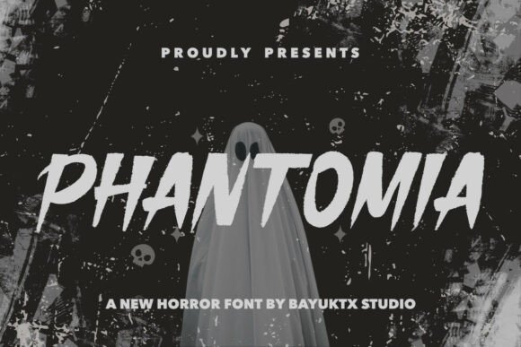 Phantomia Horror Font for Spooky Crafts