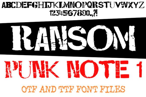 Ransom Punk Note 1: Bold Display Fonts for Brands