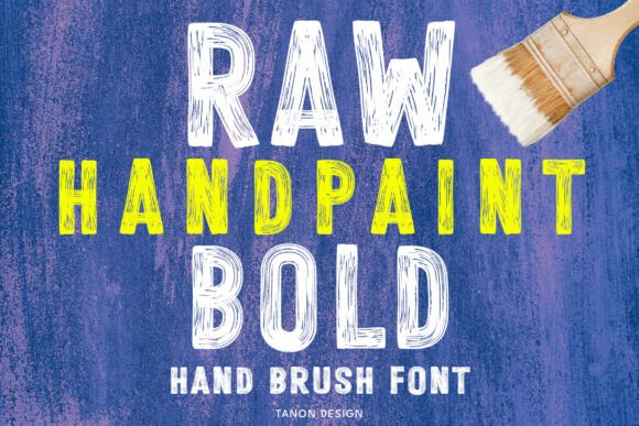 Raw Hand Paint Bold Font for Business Branding