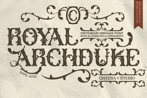 Royal Archduke: A Victorian Display Font for Elegant Web Design