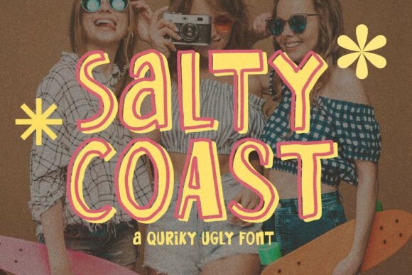 Salty Coast Font: Bold Branding for Small Business