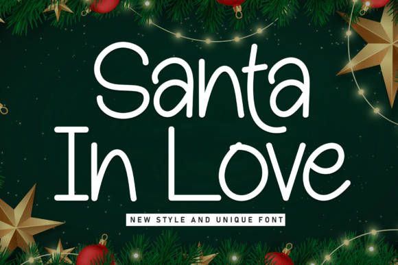 Santa in Love Typeface for Playful Branding