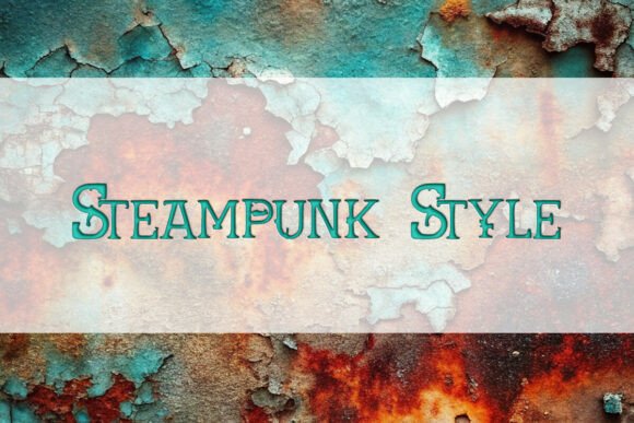 Steampunk Style Font for Bold Campaigns