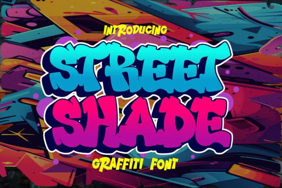Street Shade: Bold 3D Graffiti Font for Crafters