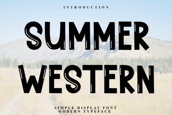 Summer Western Typeface for Modern Web Design