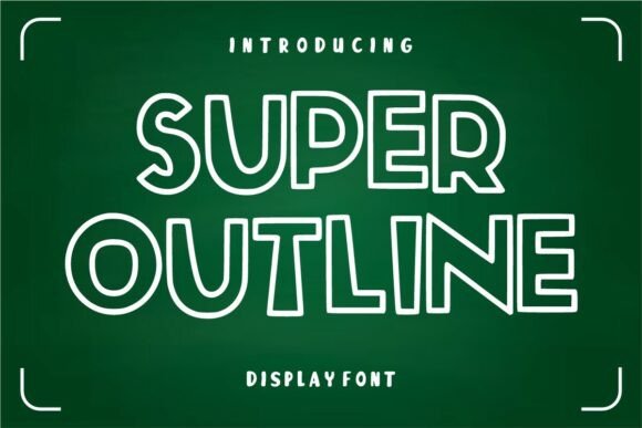 Super Outline Font: The Ultimate Winter Display Type