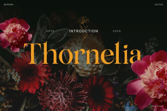 Thornelia: A Modern Gothic Serif Typeface Review