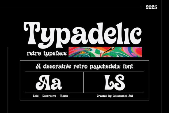 Typadelic: The Retro Display Font for Crafters