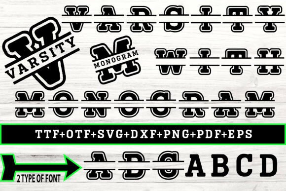 Varsity with Monogram Typeface for Digital Design