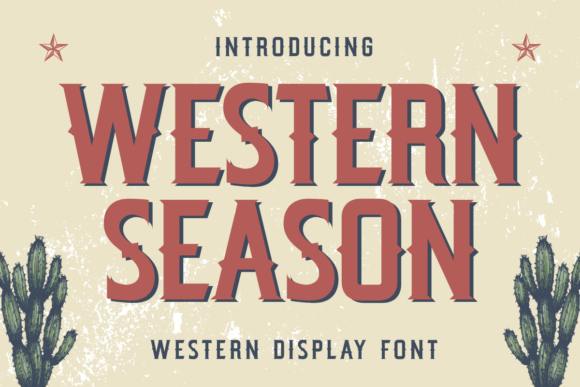 Western Season Typeface for Bold Editorial Design