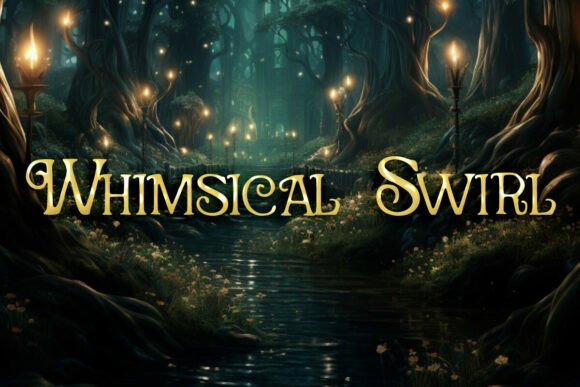 Whimsical Swirl Font for Digital Branding